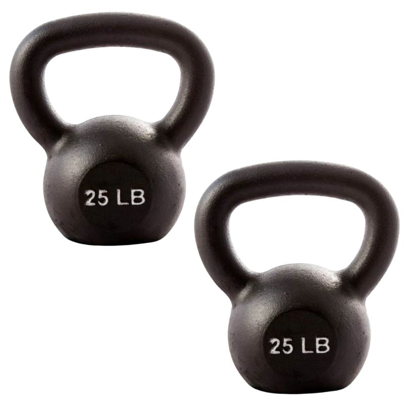 YORK Cast Iron Hercules Kettlebells 25 lb Kettlebell Pair
