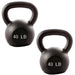 YORK Cast Iron Hercules Kettlebells 40 lb Kettlebell pair