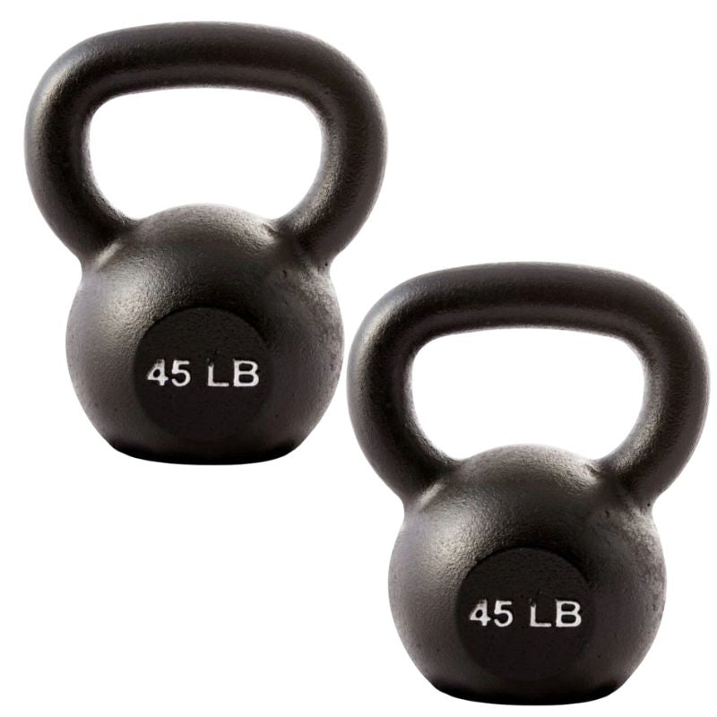 YORK Cast Iron Hercules Kettlebells 45 lb Kettlebell Pair