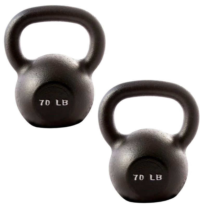YORK Cast Iron Hercules Kettlebells 70 lb Kettlebell Pair