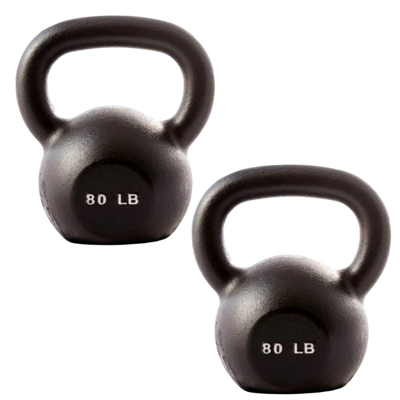 YORK Cast Iron Hercules Kettlebells 80 lb Kettlebell Pair
