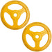 YORK Colored Bumper Grip Plates - Aluminum Milled Plate 10 lb bumper plates single