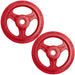 YORK Colored Bumper Grip Plates - Aluminum Milled Plate 45 lb bumper plates pair