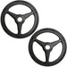 YORK Colored Bumper Grip Plates - Aluminum Milled Plate 5 lb bumper plates pair