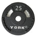 YORK G-2 Dual-Grip 300 lb Cast Iron Olympic Plate Set - 2898 25 lb Olympic Plate