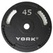 YORK G-2 Dual-Grip 300 lb Cast Iron Olympic Plate Set - 2898 45 lb Olympic Plate