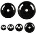 YORK G2 Rubber Encased Olympic Weight Plate Set