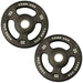 YORK _ISO-Grip_ Urethane Plate - Black 35 lb Weight Plate Pair