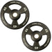 YORK _ISO-Grip_ Urethane Plate - Black 45 lb Weight Plate Pair