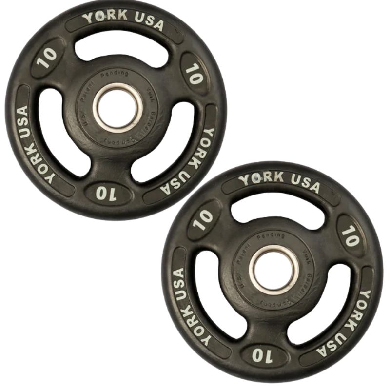YORK _ISO-Grip_ Urethane Plate 10 lb Weight Plate Pair