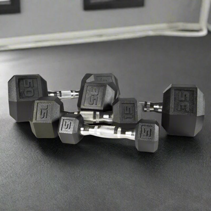 Discover YORK Premium PVC Hex Dumbbells! Durable, odor-free, with ergonomic chrome handles for a firm grip. Ideal for any gym setup. Click to explore now!



YORK Premium PVC Hex Dumbbells 25lb Single 50lb, 35lb, 15lb, 5lb


