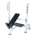 YORK STS Olympic Incline Bench Press with Gun Racks White