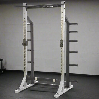 YORK STS Self Standing Half Rack Silver in Gym
