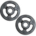 YORK _ISO-GRIP_ Steel Composite Olympic Grip Plate - Black 10 lb Weight Plate Pair