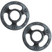 YORK _ISO-GRIP_ Steel Composite Olympic Grip Plate - Black 2.5 lb Weight Plate Pair