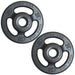 YORK _ISO-GRIP_ Steel Composite Olympic Grip Plate - Black 25 lb Weight Plate Pair