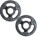 YORK _ISO-GRIP_ Steel Composite Olympic Grip Plate - Black 5 lb Weight Plate Pair