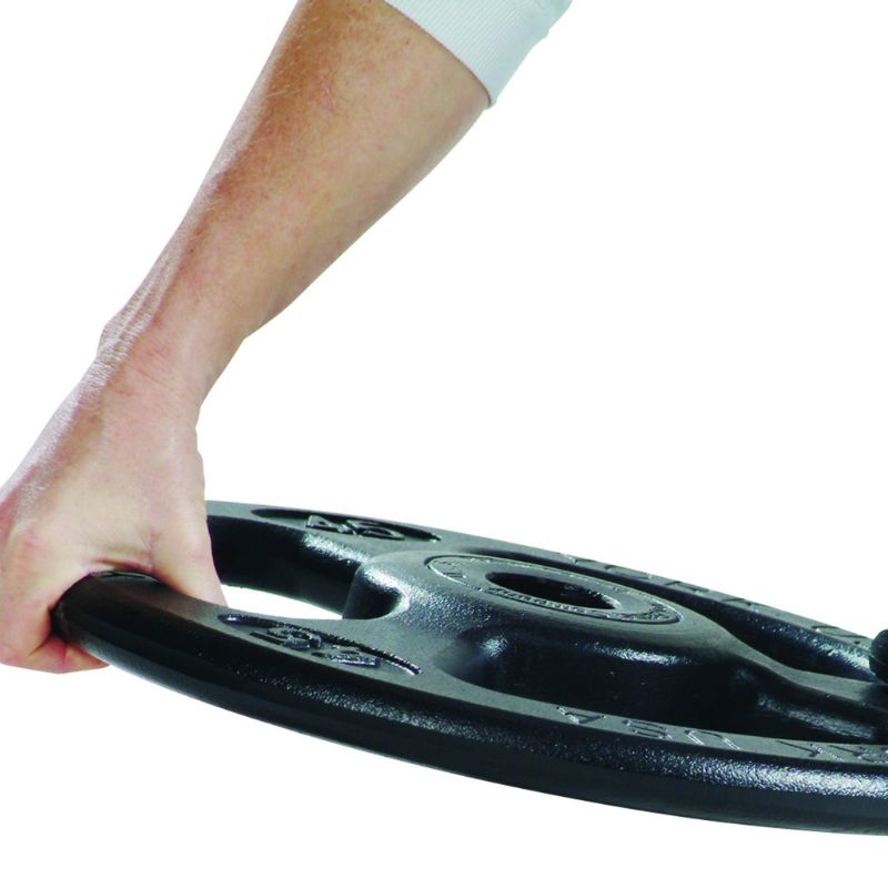 YORK _ISO-GRIP_ Steel Composite Olympic Grip Plate - Black Gallery