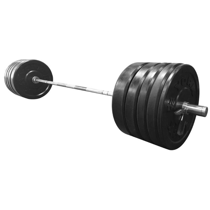 York Black Rubber Bumper Plate Set