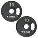 York 2″ G-2 Cast Iron Olympic Weight Plates 10 lb olympic plates pair