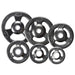 York 300lb Iso-Grip Rubber-Encased Steel Olympic Plate Set 2.5 lb Weight Plate to 45 lb Weight Plate
