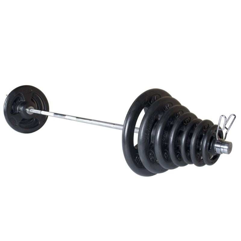 York 300lb Iso-Grip Rubber-Encased Steel Olympic Plate Set Main Display