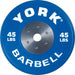 York Barbell Competition Barbell Bumper Plates 45 lbs