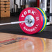 York Barbell Competition Barbell Bumper Plates 55-25lbs used in olympic bar