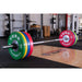 York Barbell Competition Barbell Bumper Plates used inside Gym