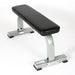 York Barbell STS Flat Bench Silver Front View