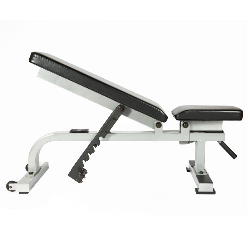York Barbell STS Flat to Incline Bench  - Inclined Bench Side View 20 Degrees