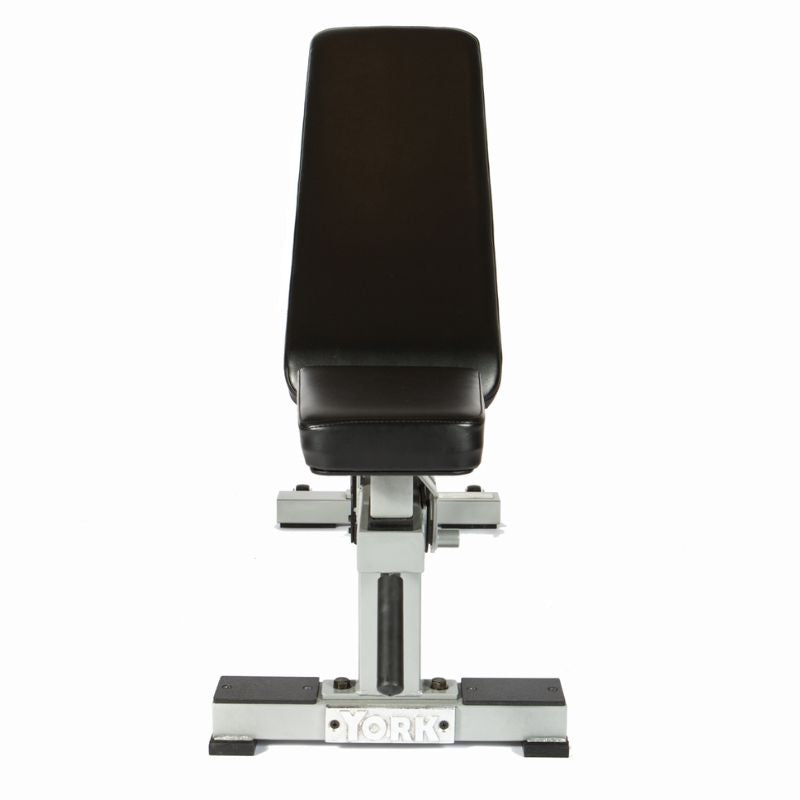 York Barbell STS Flat to Incline Bench Flat Bench Side View 0 Degree