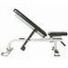York Barbell STS Flat to Incline Bench Side View Inclined Bench  40 Degrees