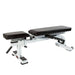 York Barbell STS Flat to Incline Bench White Flat Bench