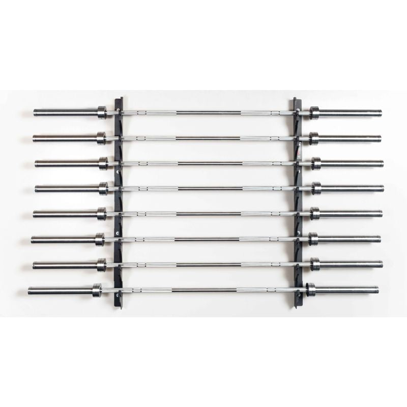 York Barbell Wall Mounted Horizontal Bar Holder - 69146 with Bars