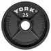 York Deep Dish Cast Iron Olympic Weight Plate Set _ 2899 25 lb Olympic Plate