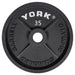 York Deep Dish Cast Iron Olympic Weight Plate Set _ 2899 35 lb Olympic Plate
