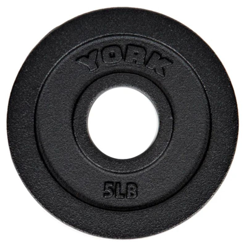 York Deep Dish Cast Iron Olympic Weight Plate Set _ 2899 5 lb Olympic Plate