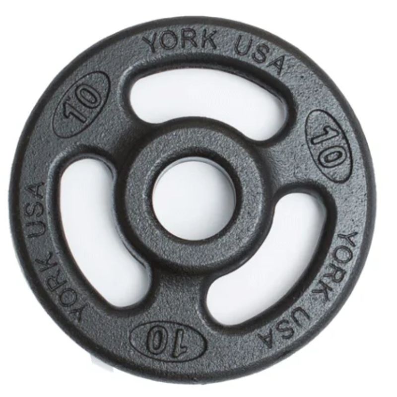 York Iso-Grip Steel 300 lb Olympic Plate Set _ 29017 10 lb olympic plate
