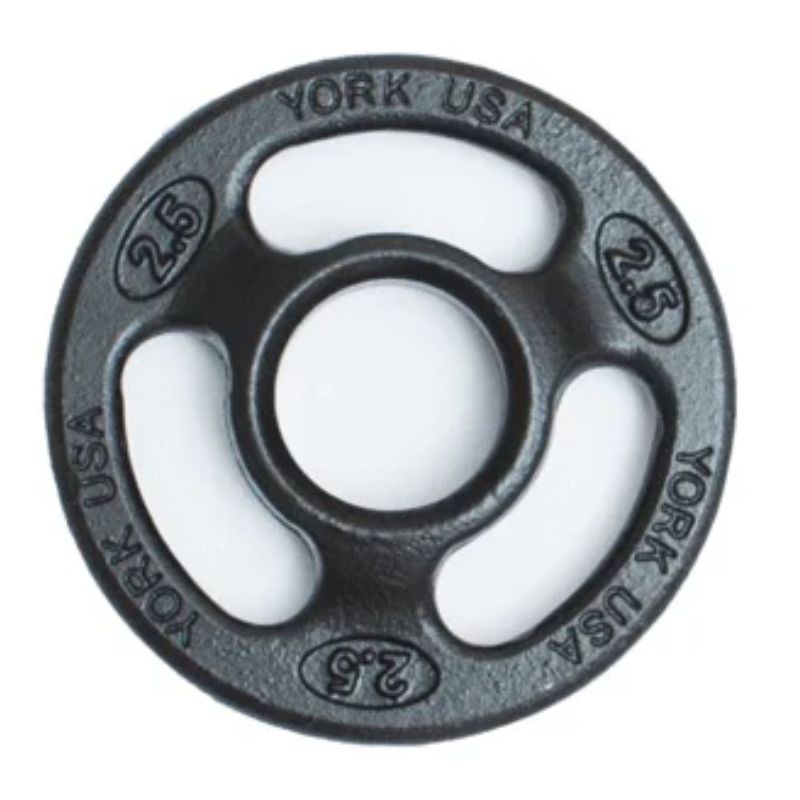 York Iso-Grip Steel 300 lb Olympic Plate Set _ 29017 2.5 lb olympic plate