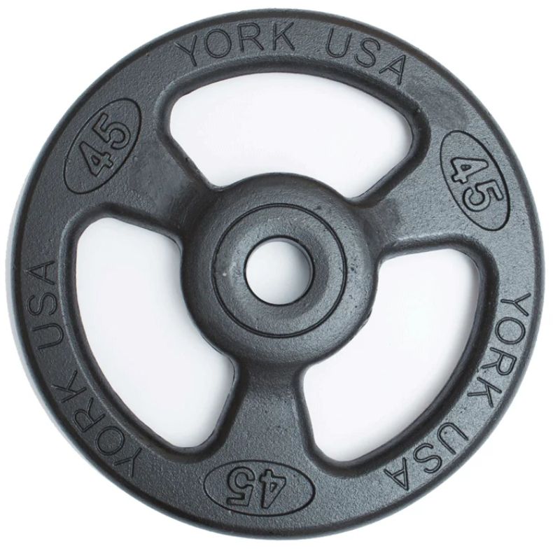 York Iso-Grip Steel 300 lb Olympic Plate Set _ 29017 45 lb olympic plate