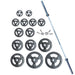 York Iso-Grip Steel 300 lb Olympic Plate Set _ 29017 Main Display