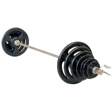 York Iso-Grip Steel 300 lb Olympic Plate Set _ 29017 Main Display all included in set