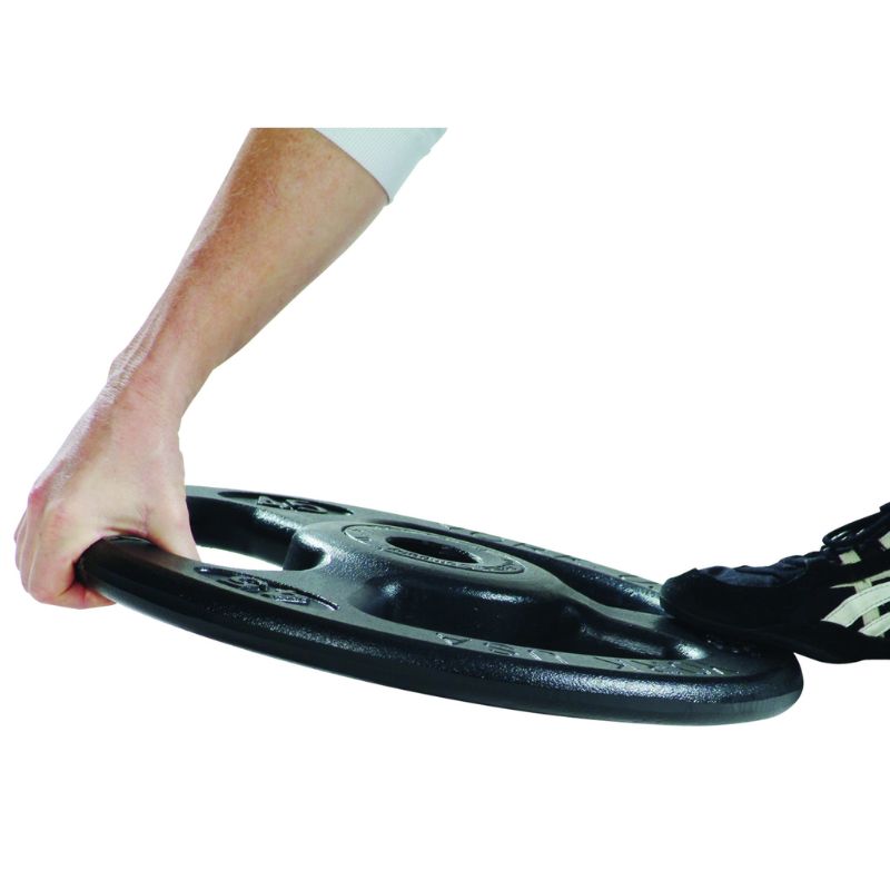 York Iso-Grip Steel 300 lb Olympic Plate Set _ 29017 Side Details