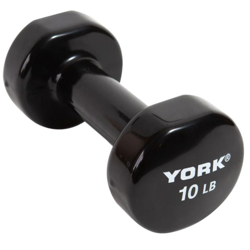 York Multi-Color Vinyl Fitbell 10 lb dumbbells