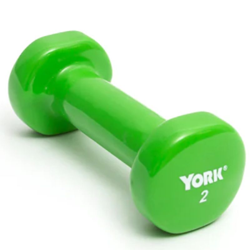 York Multi-Color Vinyl Fitbell 2 lb dumbbells