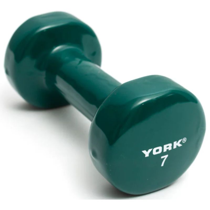 York Multi-Color Vinyl Fitbell 7 lb dumbbells