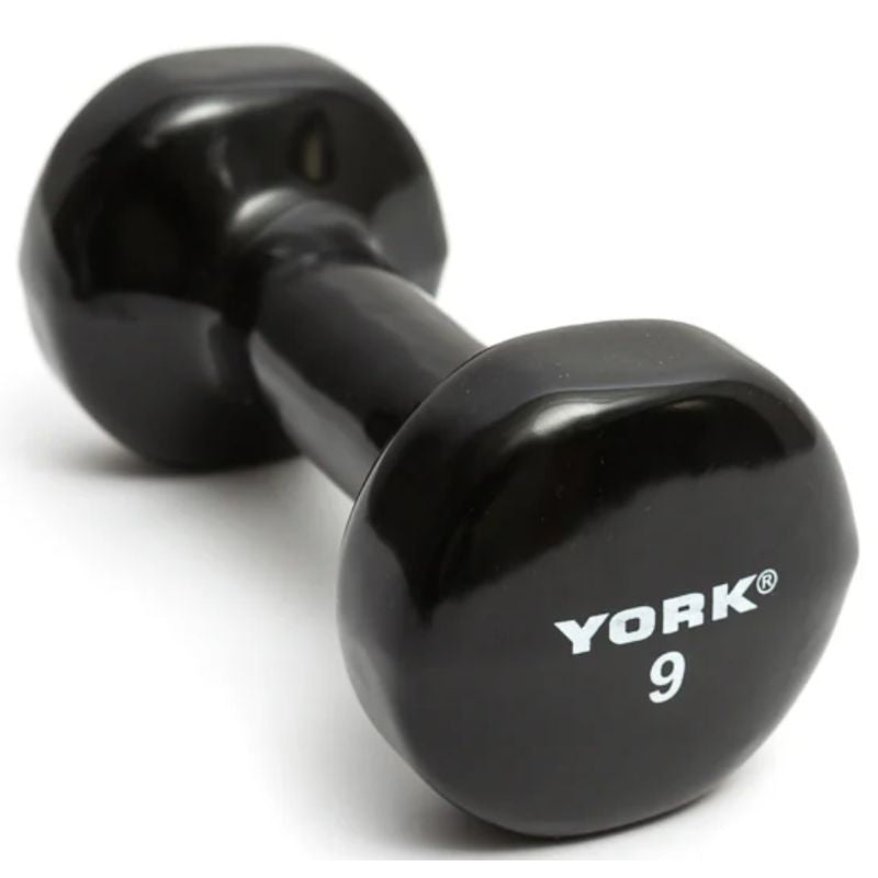 York Multi-Color Vinyl Fitbell 9 lb dumbbells