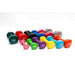 York Multi-Color Vinyl Fitbell Set 1lb to 15 lb dumbells