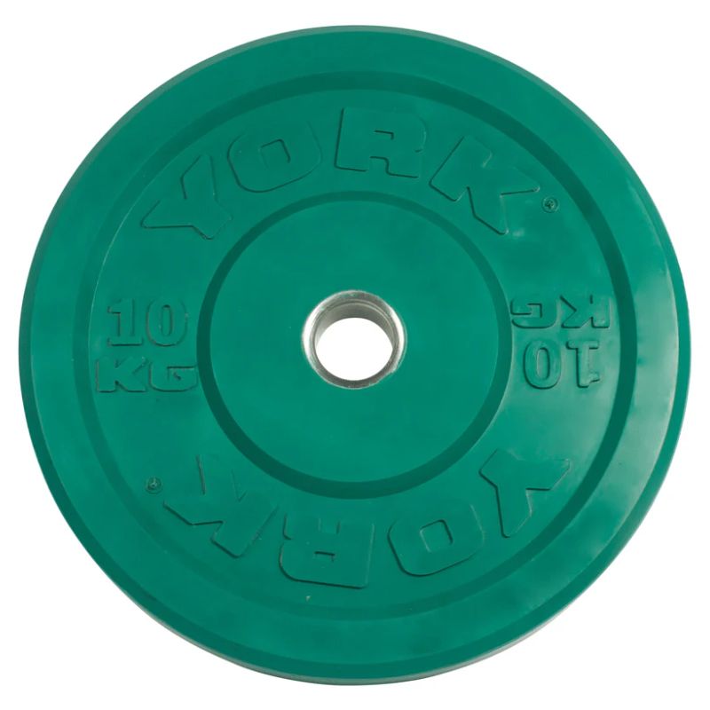 York 160kg Colored Rubber Training Bumper Plate Set 10 kg Bumper Plates